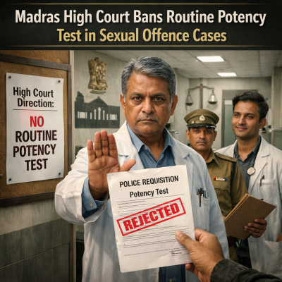 Madras High Court Cracks Down on Illegal and Unscientific Potency Tests in Sexual Offence Cases
