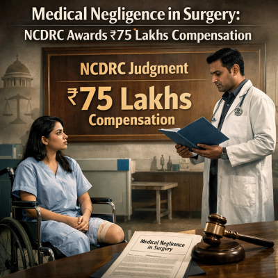 Medical Negligence in Surgery: NCDRC Awards ₹75 Lakhs Compensation in Shocking Amputation Case