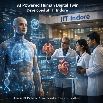 IIT Indore Develops AI Powered Human Digital Twin for Early Disease Detection