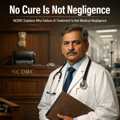 No Cure Is Not Negligence: NCDRC Judgement Explains Why Failed Treatment Is Not Medical Negligence