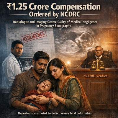 NCDRC Slaps ₹1.25 Crore Compensation on Radiologist and Imaging Centre: Medical Negligence in Repeated Sonography During Pregnancy That Missed Deformities