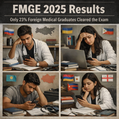 FMGE 2025 Results: Over 77% Foreign Medical Graduates Fail Screening Exam in India