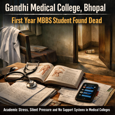 First Year MBBS Student Found Dead in Gandhi Medical College, Bhopal: This Tragic Incident Again Raises Academic Stress Concerns Among Medical Students