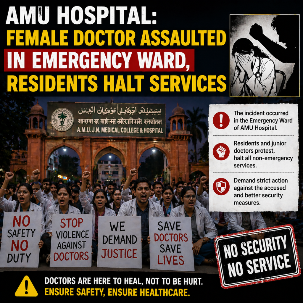 AMU Hospital: Female Doctor Assaulted in Emergency Ward, Residents Halt Services