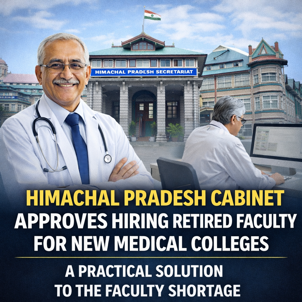 Himachal Pradesh Cabinet Approves Hiring Retired Faculty for New Medical Colleges