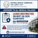NMC Advisory to All Medical Colleges, Leave Restricted on NEET UG 2026 Exam Days