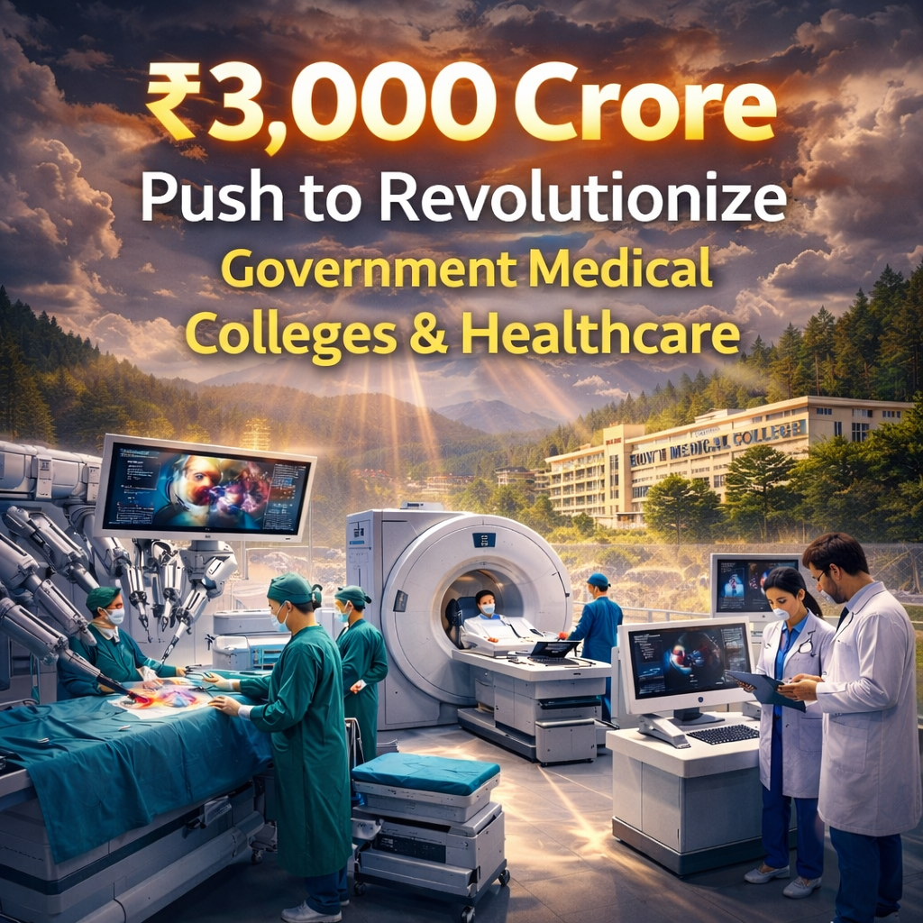 Himachal Pradesh’s Bold Leap: ₹3,000 Crore Push to Revolutionize Government Medical Colleges and Healthcare