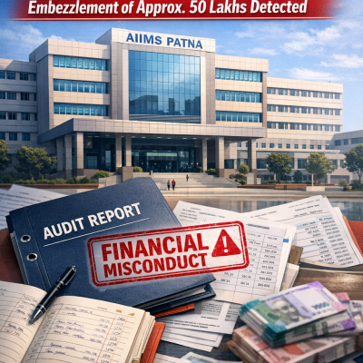 50 Lakhs Embezzlement at AIIMS Patna: Departmental Inquiry Ordered