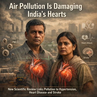 Air Pollution Emerges as a Major Cause of Heart Disease in India, Study Warns