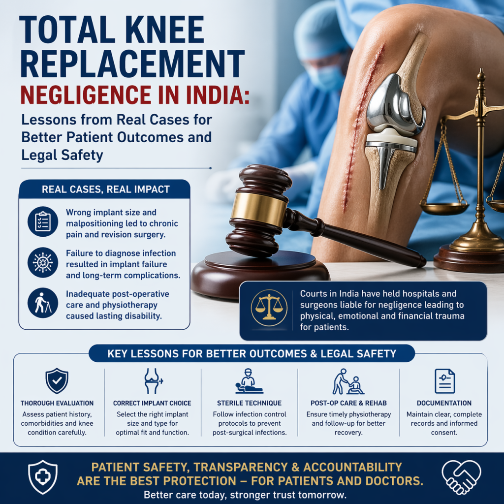 Total Knee Replacement Negligence in India: Lessons from Real Cases for Better Patient Outcomes and Legal Safety