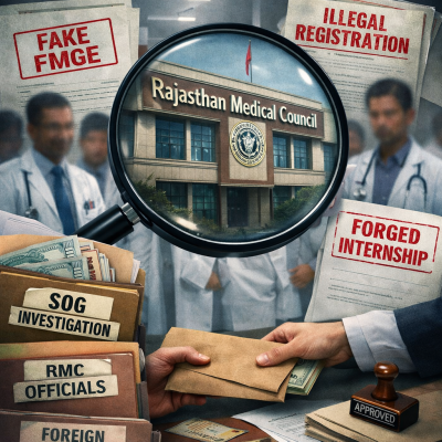 Rajasthan Medical Council Under Lens as SOG Probes Fake FMGE Doctors and Bribery Allegations