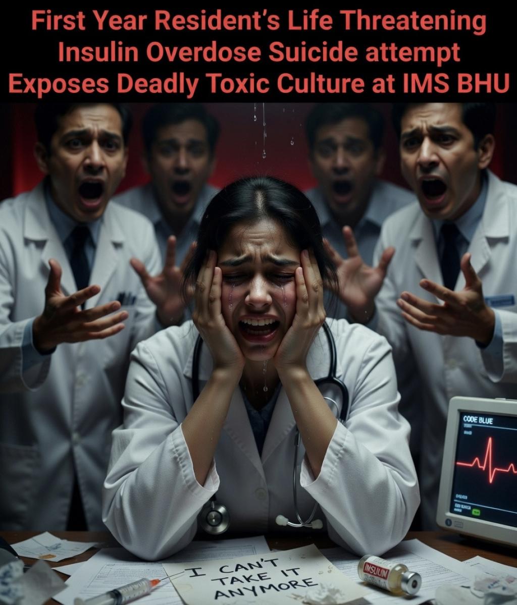 BREAKING: First Year Resident’s Life Threatening Insulin Overdose Suicide Attempt Exposes Deadly Toxic Culture at IMS BHU
